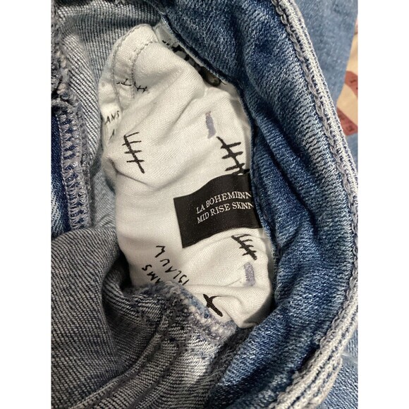 Scotch & Soda La Bohemienne Light Wash Mid Rise Skinny Jeans Womens 27 - Picture 8 of 10